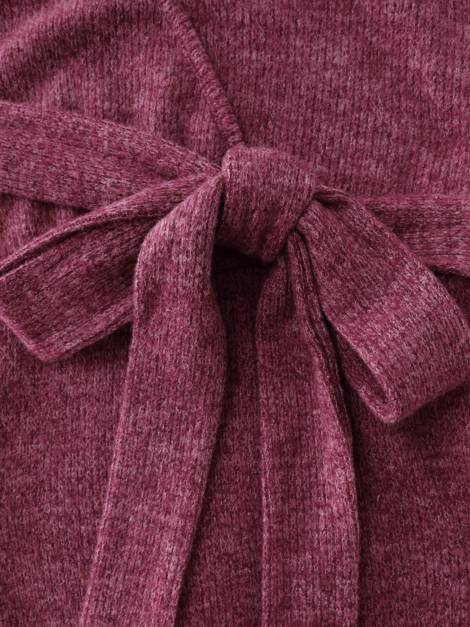 Supersoft Color Blend Knit Belted Midi Dress