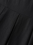 Classic Woven Inner Pleated Midi Dress