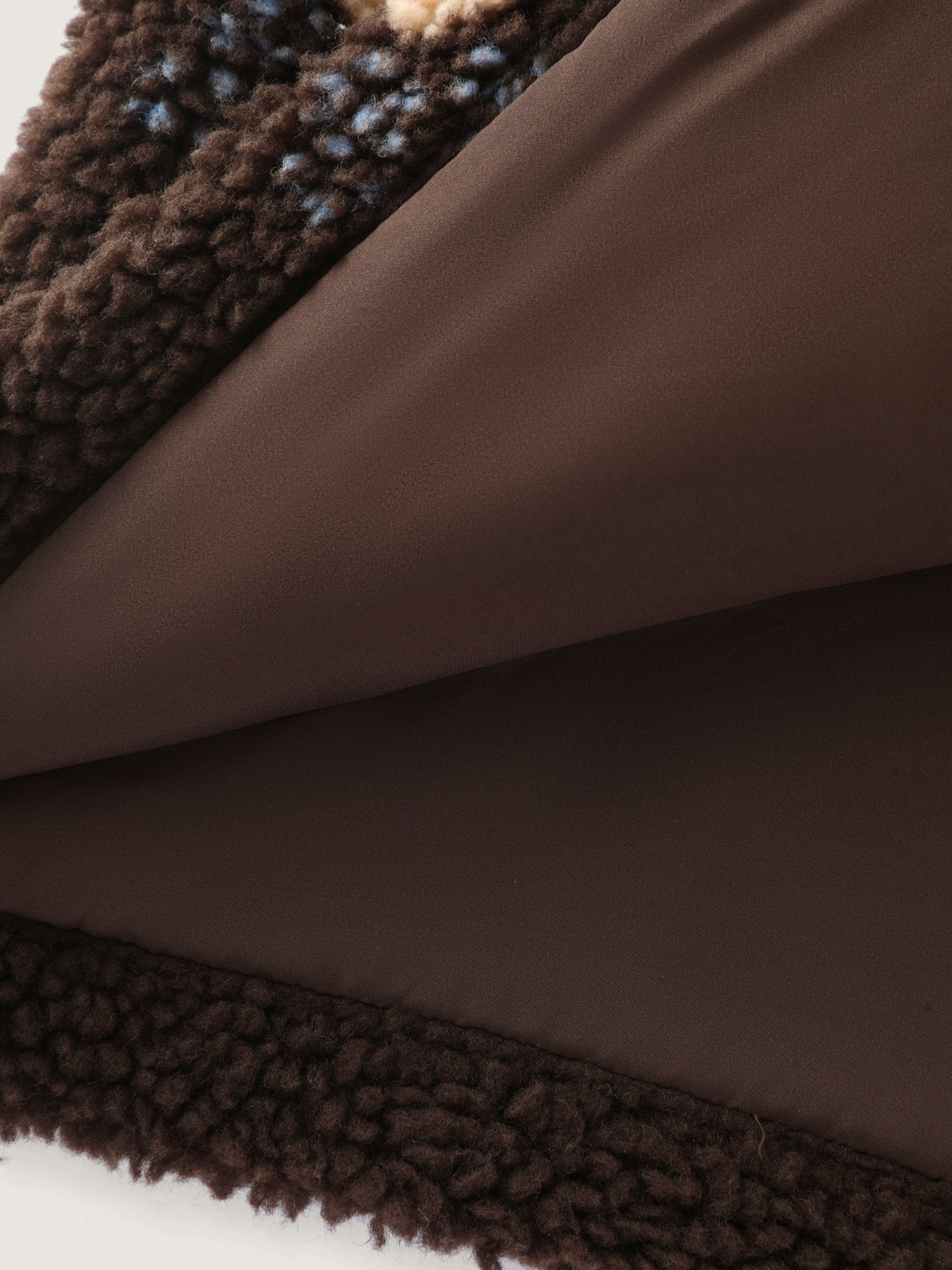 Fluffy Floral Pattern Pocket Coat