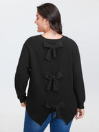 Back Bow Split Back Pullover