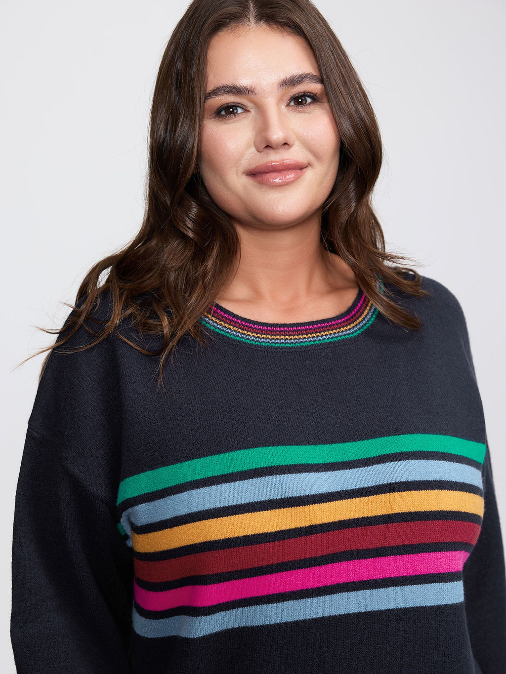 Supersoft Colorful Stripe Pullover