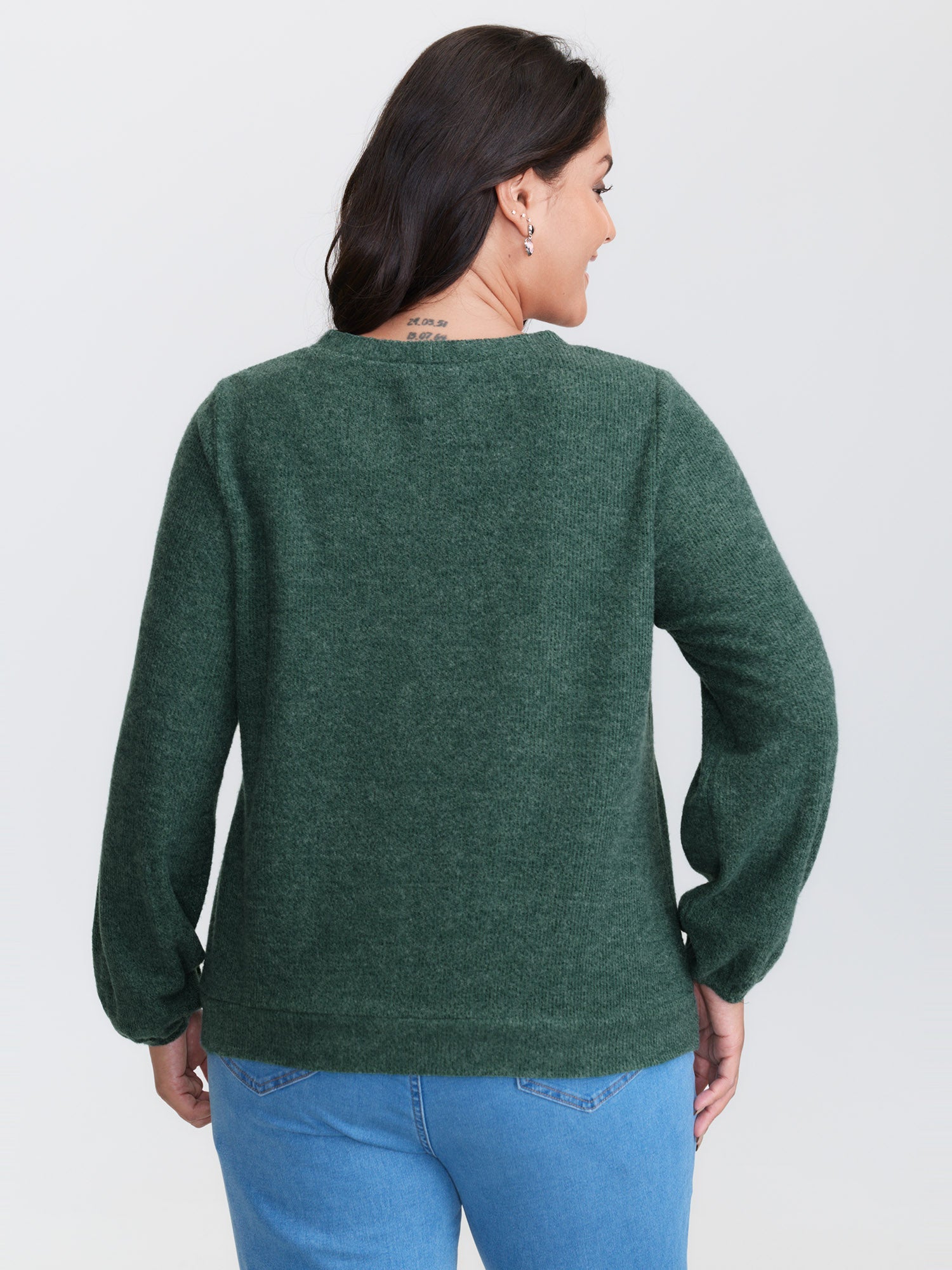 Squirrel Embroidered Button V-Neck Knit Cardigan