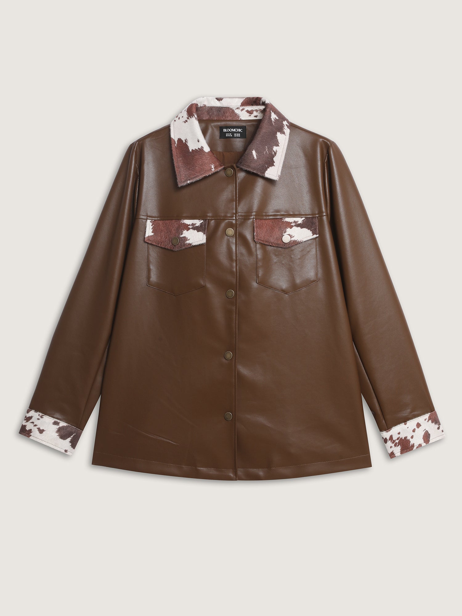 Animal Pattern Button-Down Jacket
