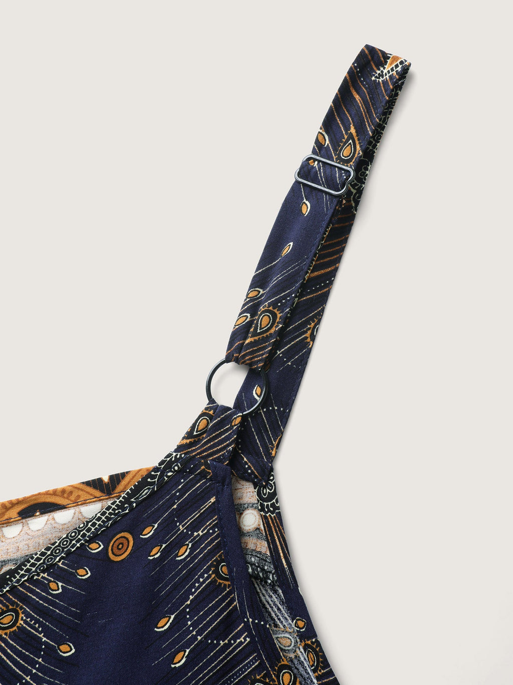 Boho Print Asymmetrical Hem Jumpsuit