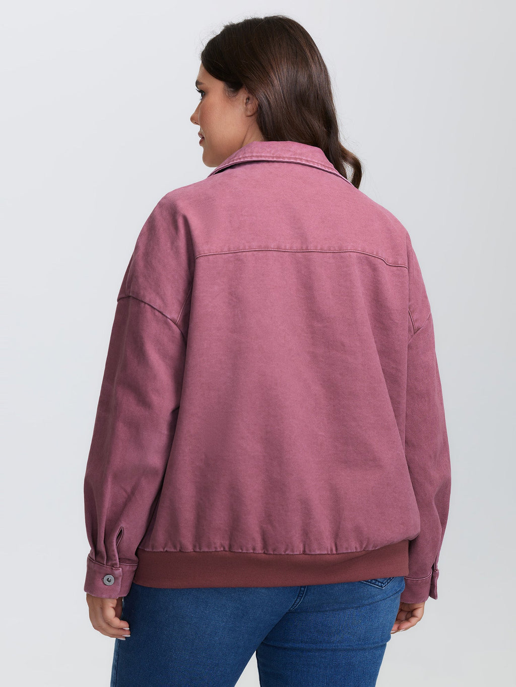 Pure Cotton Washed Zipper Jacket