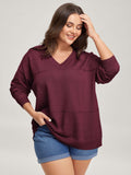 Supersoft Textured Eyelet Trim Pullover