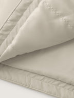 Hooded Drawstring Waist Quilted Jacket