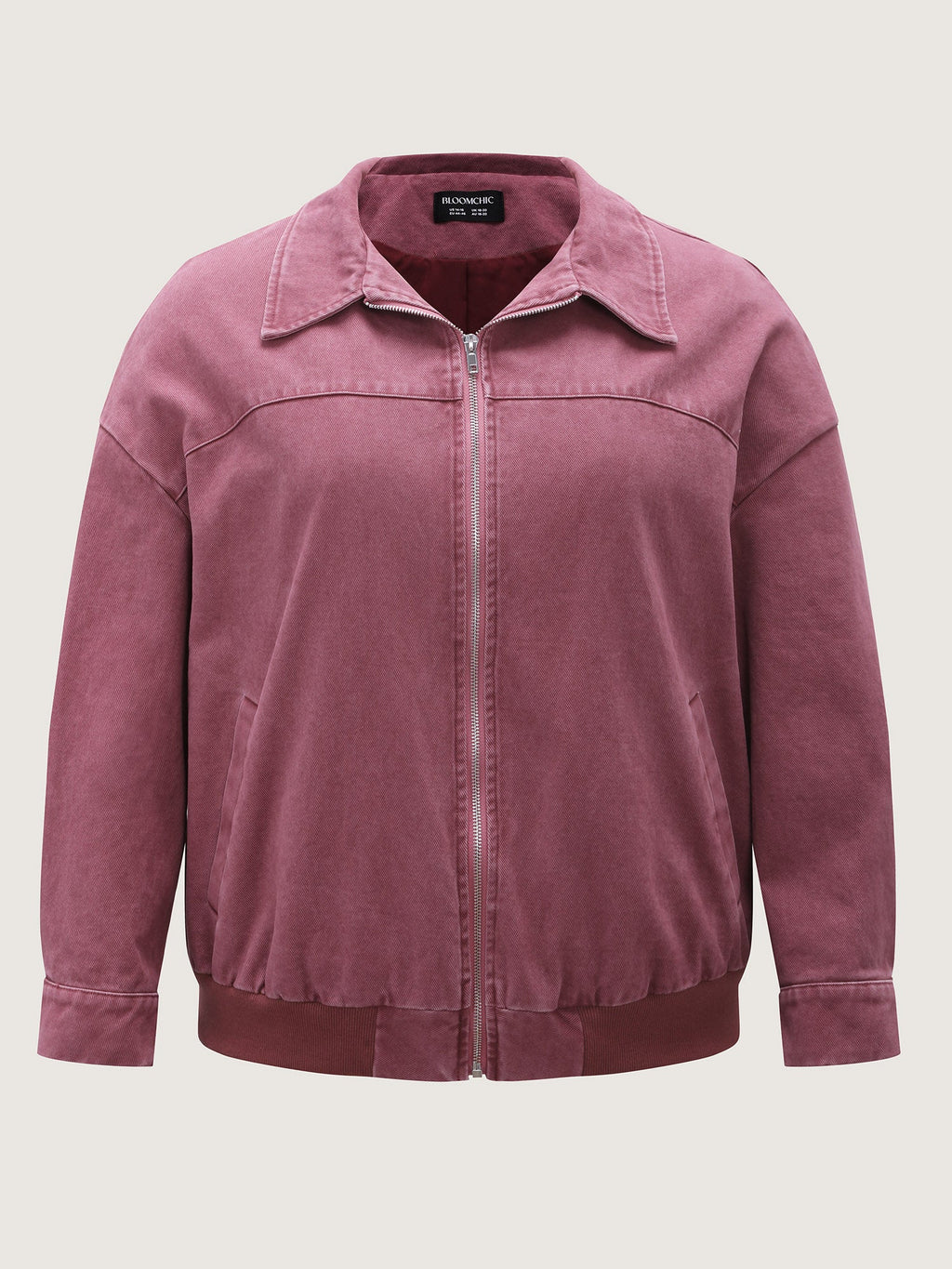 Pure Cotton Washed Zipper Jacket