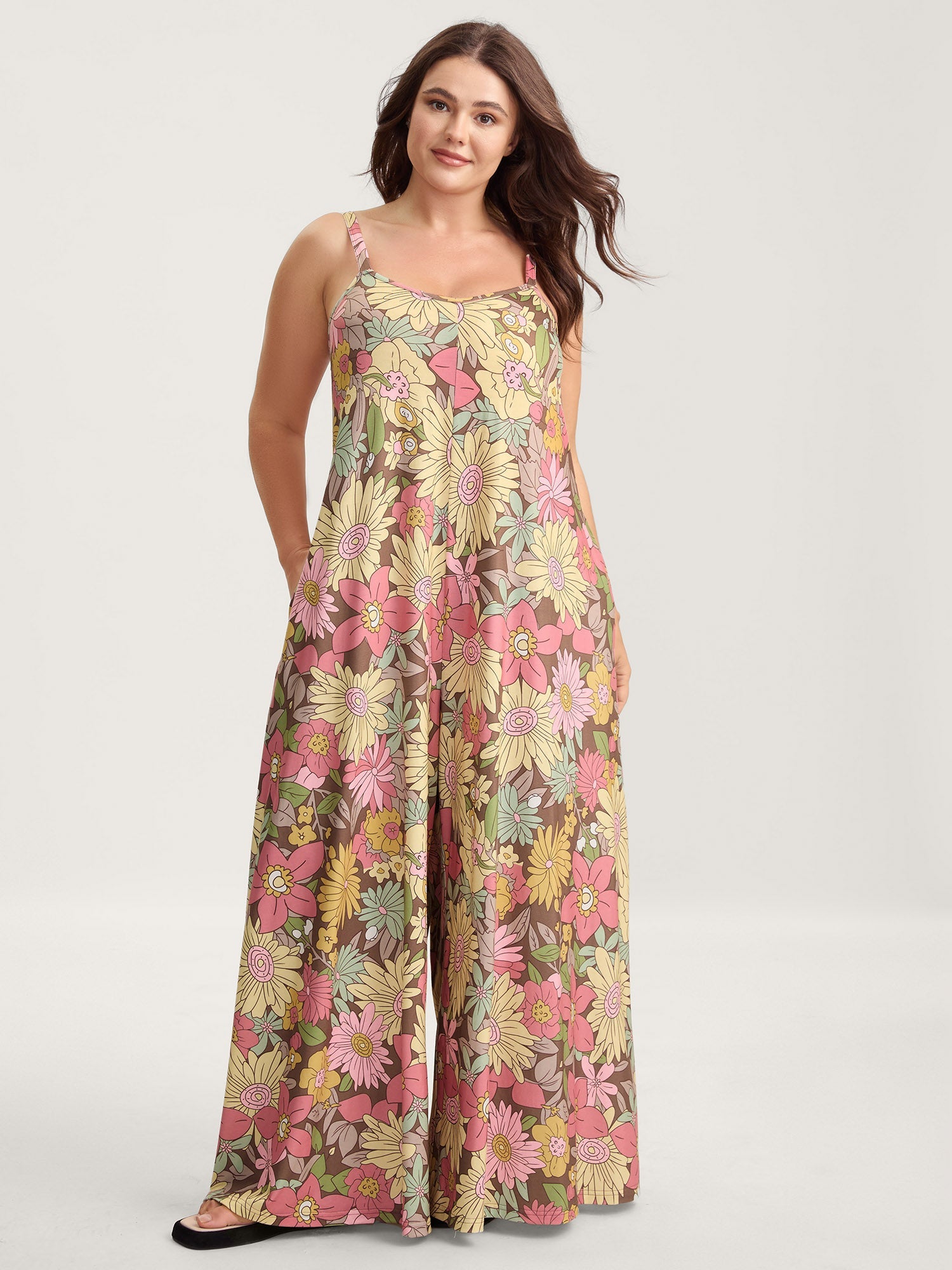 Vivid Groove Stretchy Adjustable Jumpsuit