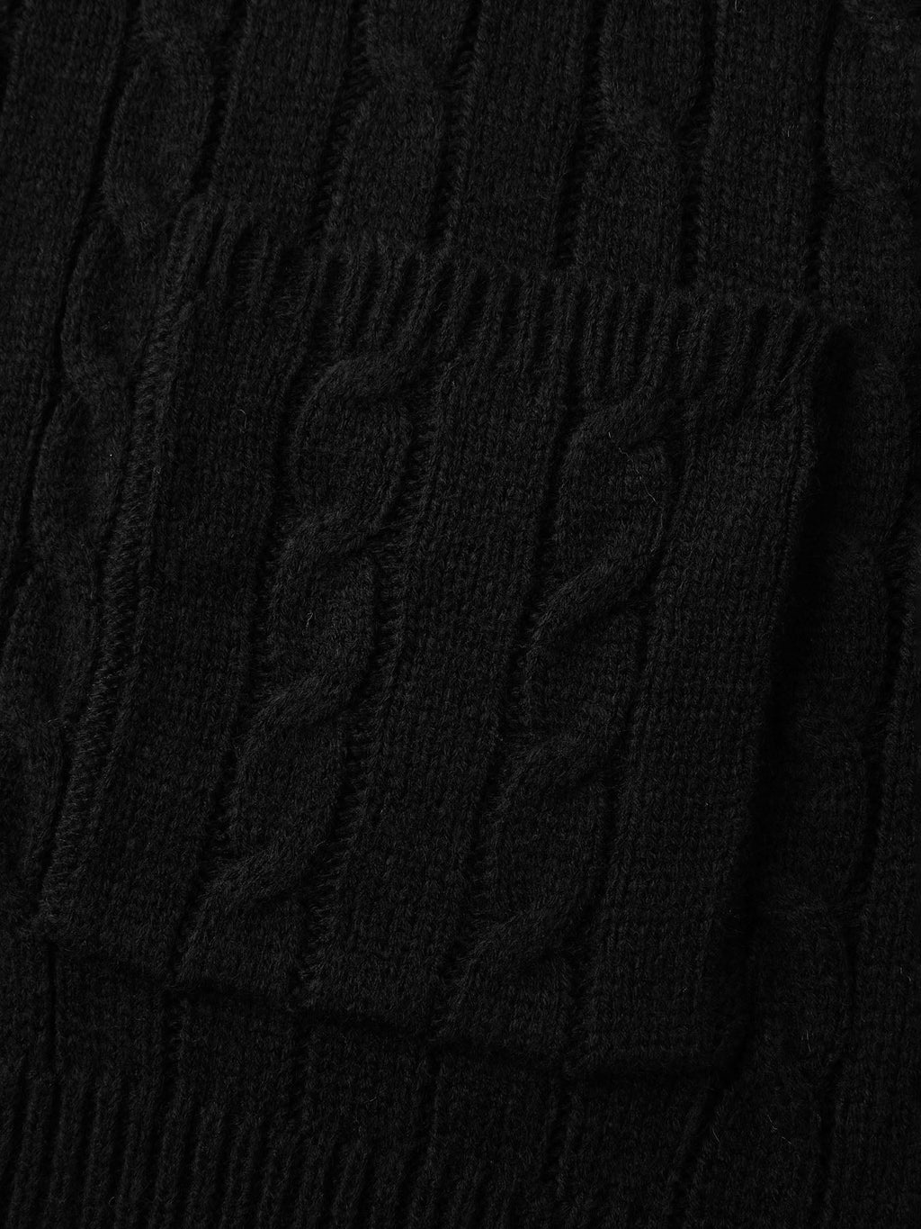 Cable Zipper Sleeveless Knit Cardigan