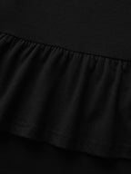 Layered Ruffled Flare Hem Pants