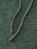 Hooded Turtleneck Plain Pullover