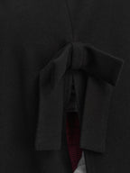 Bowknot Cape Style Split Coat