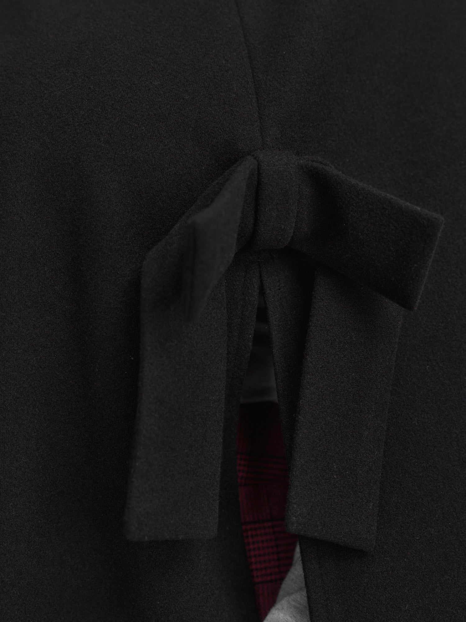 Bowknot Cape Style Split Coat