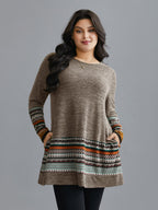 Tunic Boho Print Pocket T-shirt