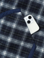 Fleece Checkered Pattern Button-Down Vest