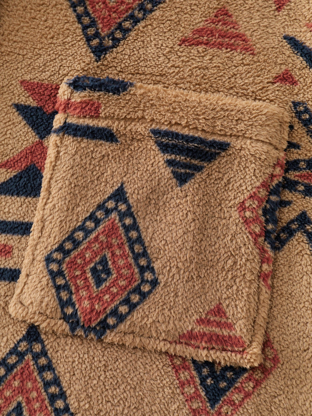 Boho Pattern Button-Down Jacket