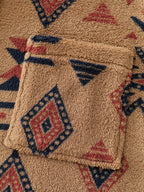 Boho Pattern Button-Down Jacket