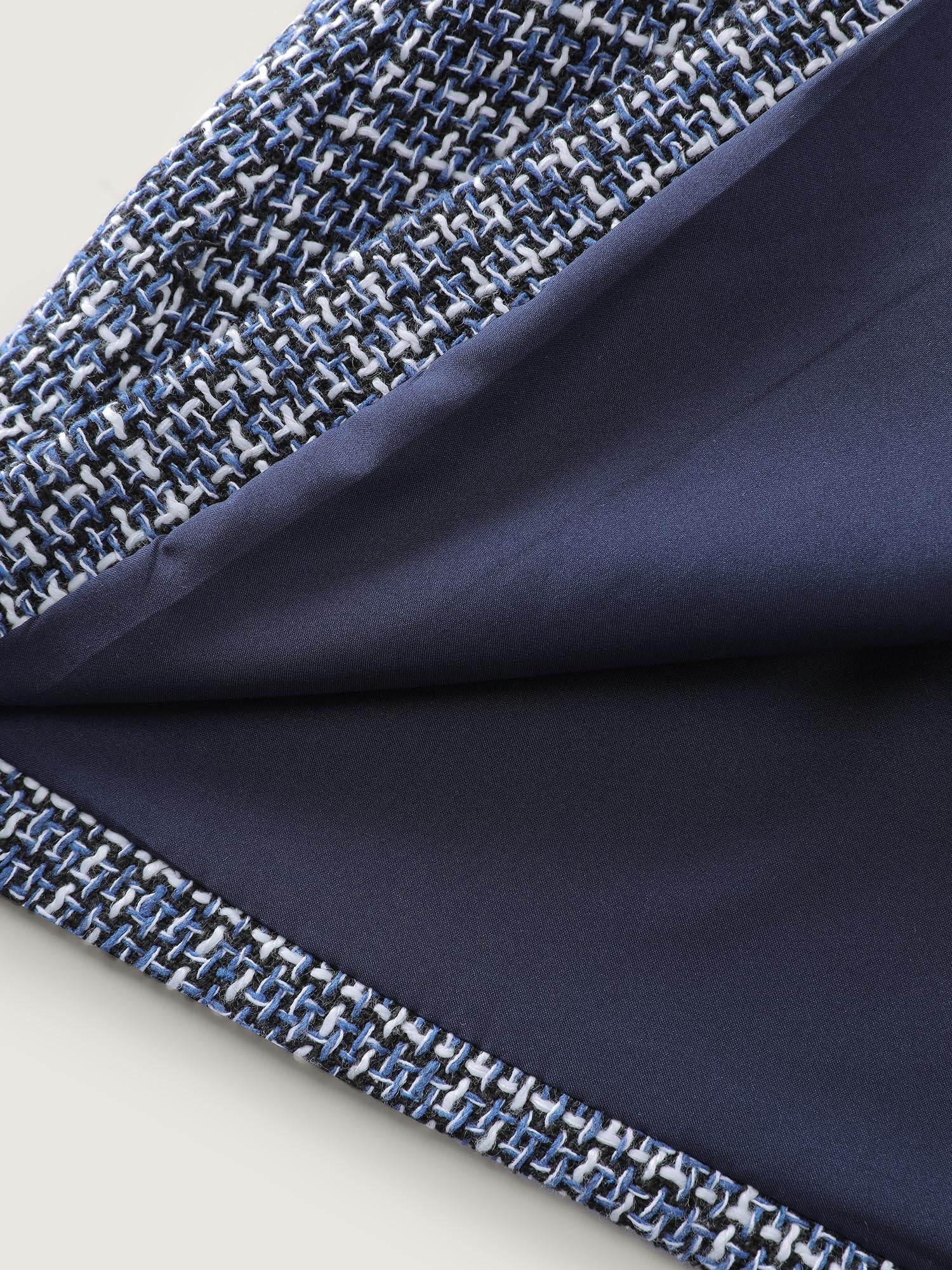 Tweed Color Contrast Blazer