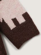 Elephant Pattern Jacquard Pullover