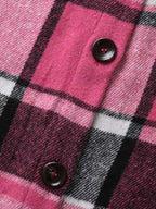Plaid Flap Detail Sleeveless Jacket