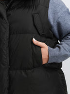 Puffer Zipper Front Quilted Vest