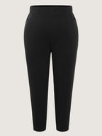 Pull-On Straight-Fit Pants