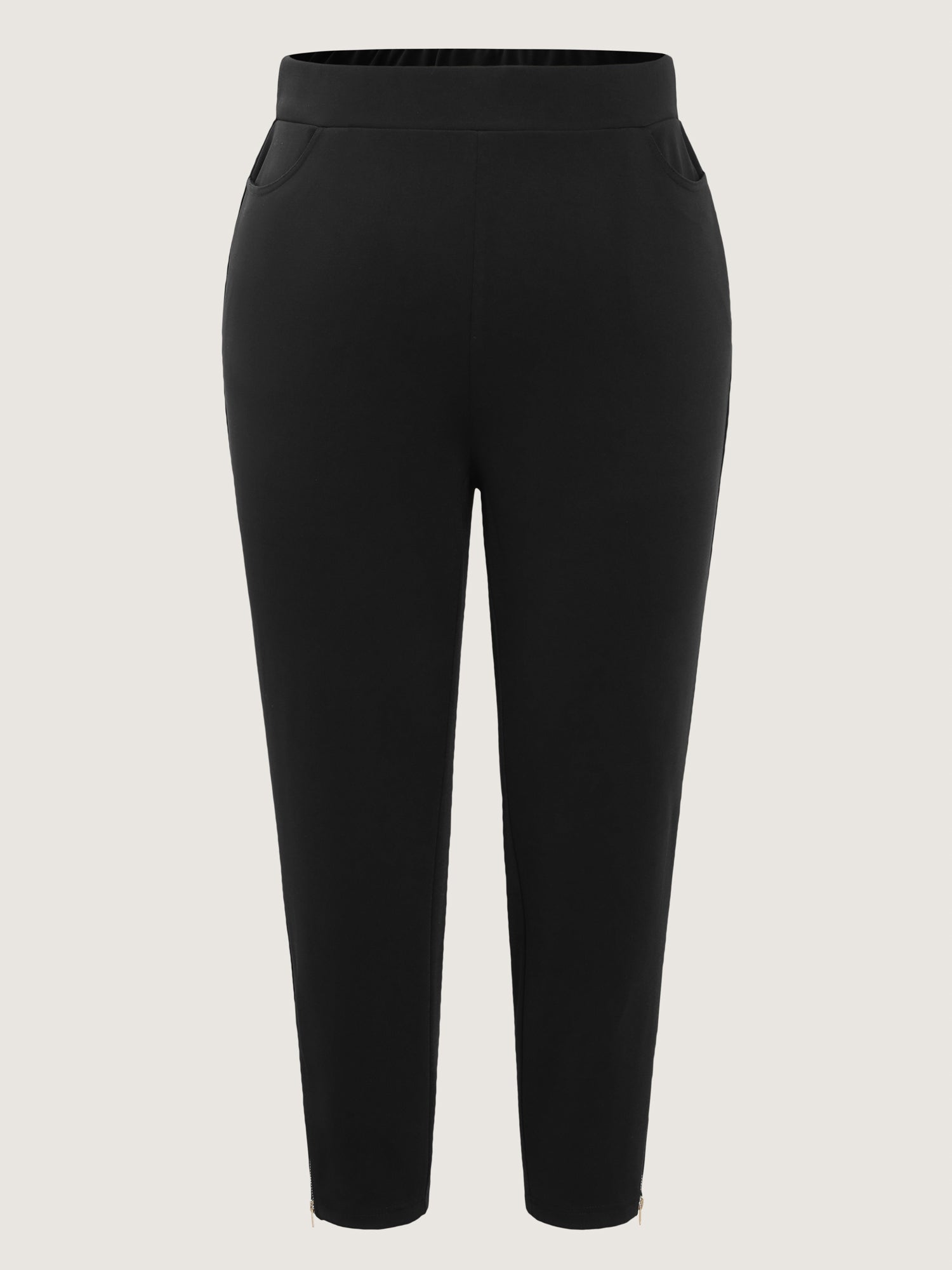 Pull-On Straight-Fit Pants