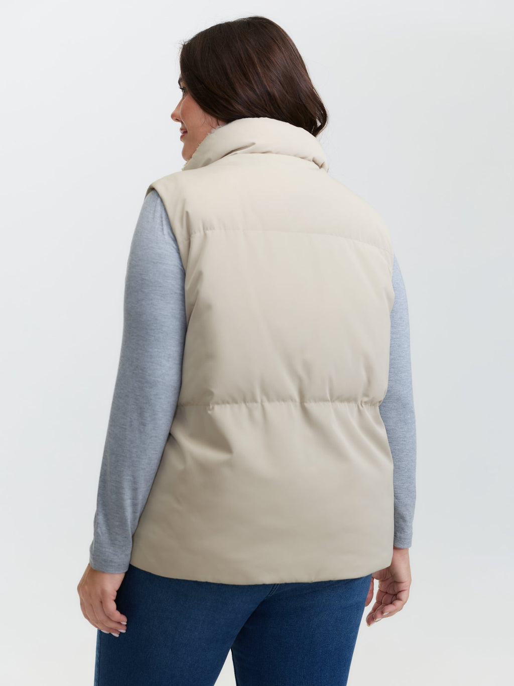 Puffer Zipper Quilted Vest