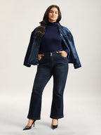 Supersoft Essentials Solid Funnel Neck Knit T-shirt