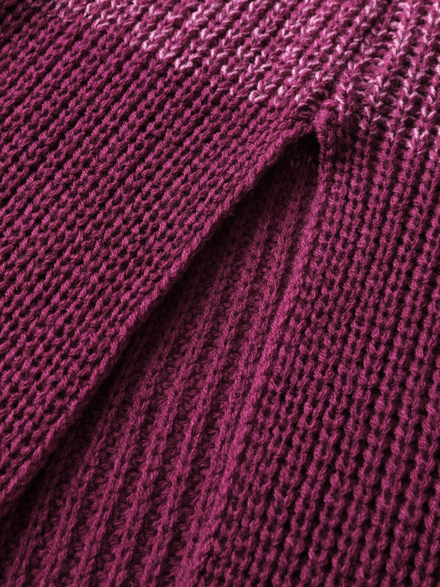 Colorblock Textured Folded Collar Knit Cardigan