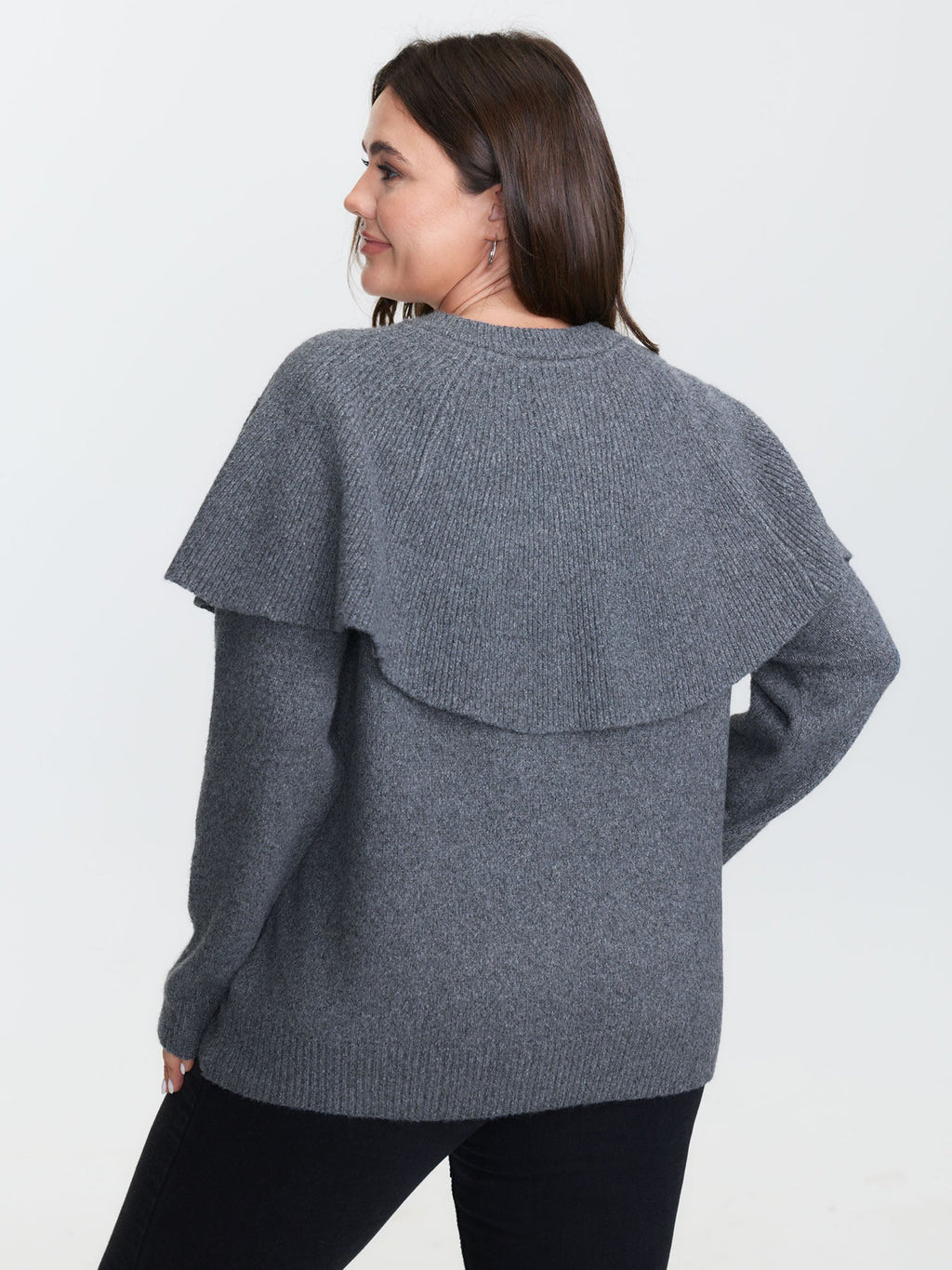 2-In-1 Cape Button Pullover