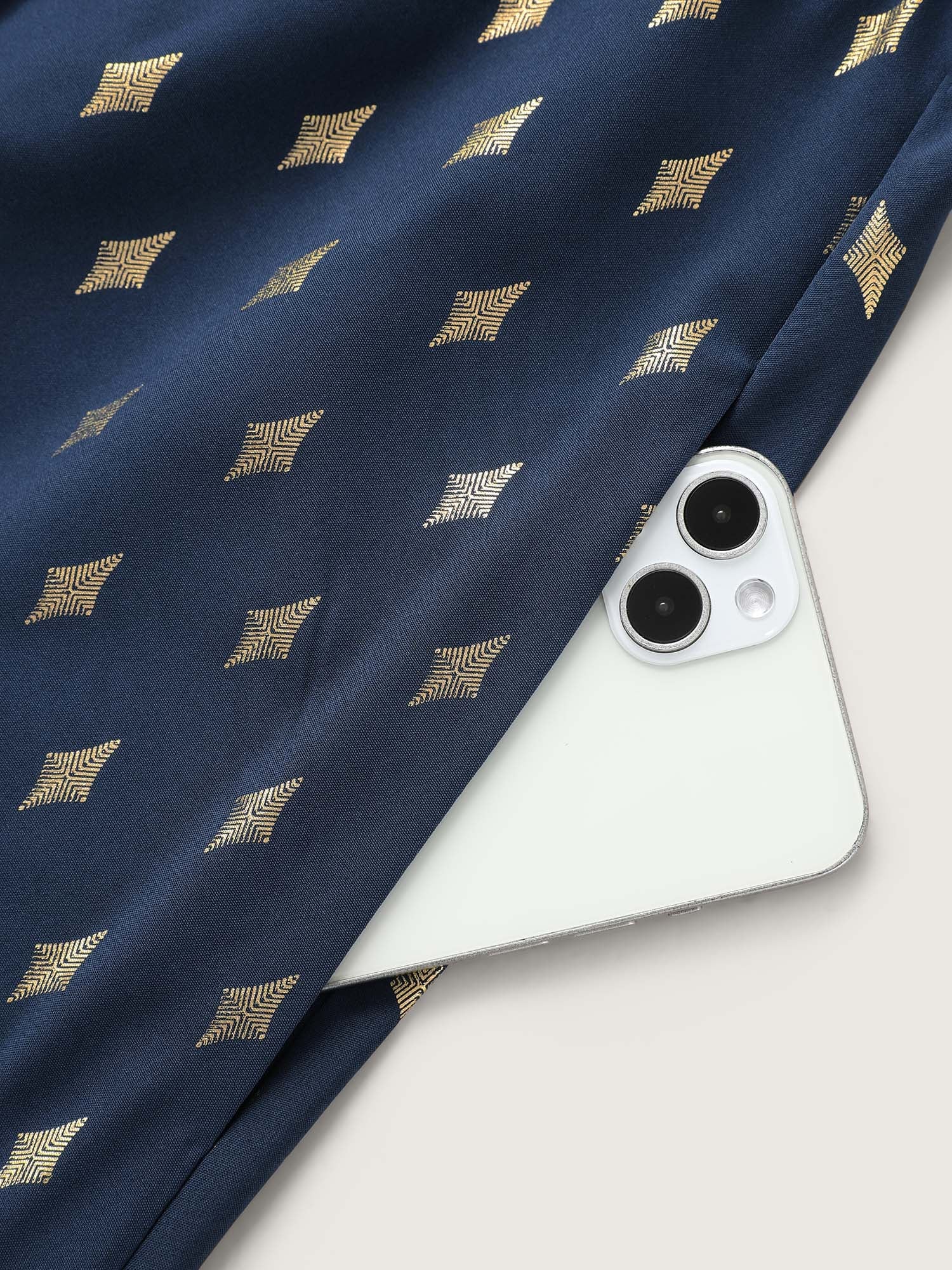 Glitter Notched Lantern Sleeve Midi Dress