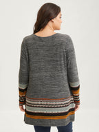 Tunic Boho Print Pocket T-shirt