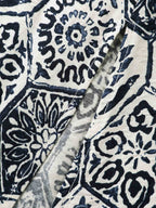 Boho Geometric Print Split Midi Dress