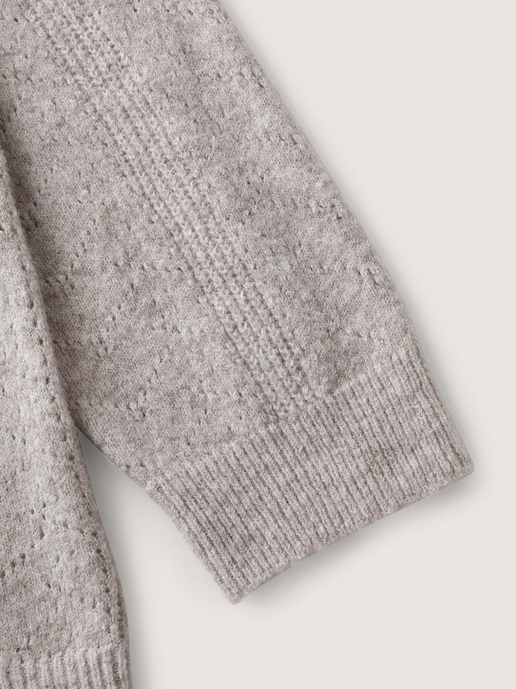 Hooded Zipper-Front Knit Cardigan