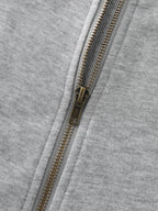 Color Contrast Zipper Pockets Jacket