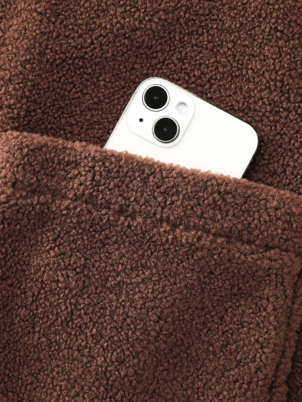 Teddy Fleece Lapel Sleeveless Vest