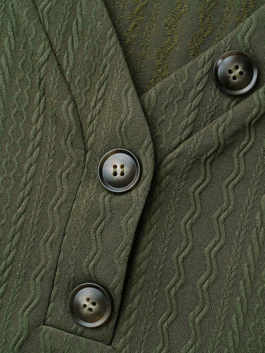 Plain Knit Texture Gathered Top