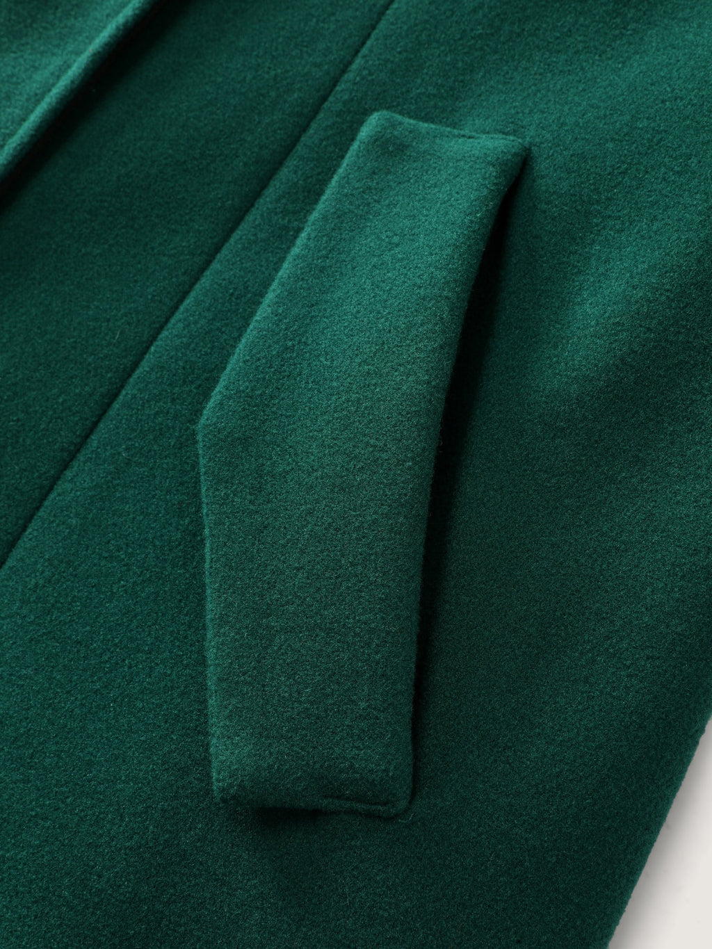 Color Contrast Belted Lined Coat