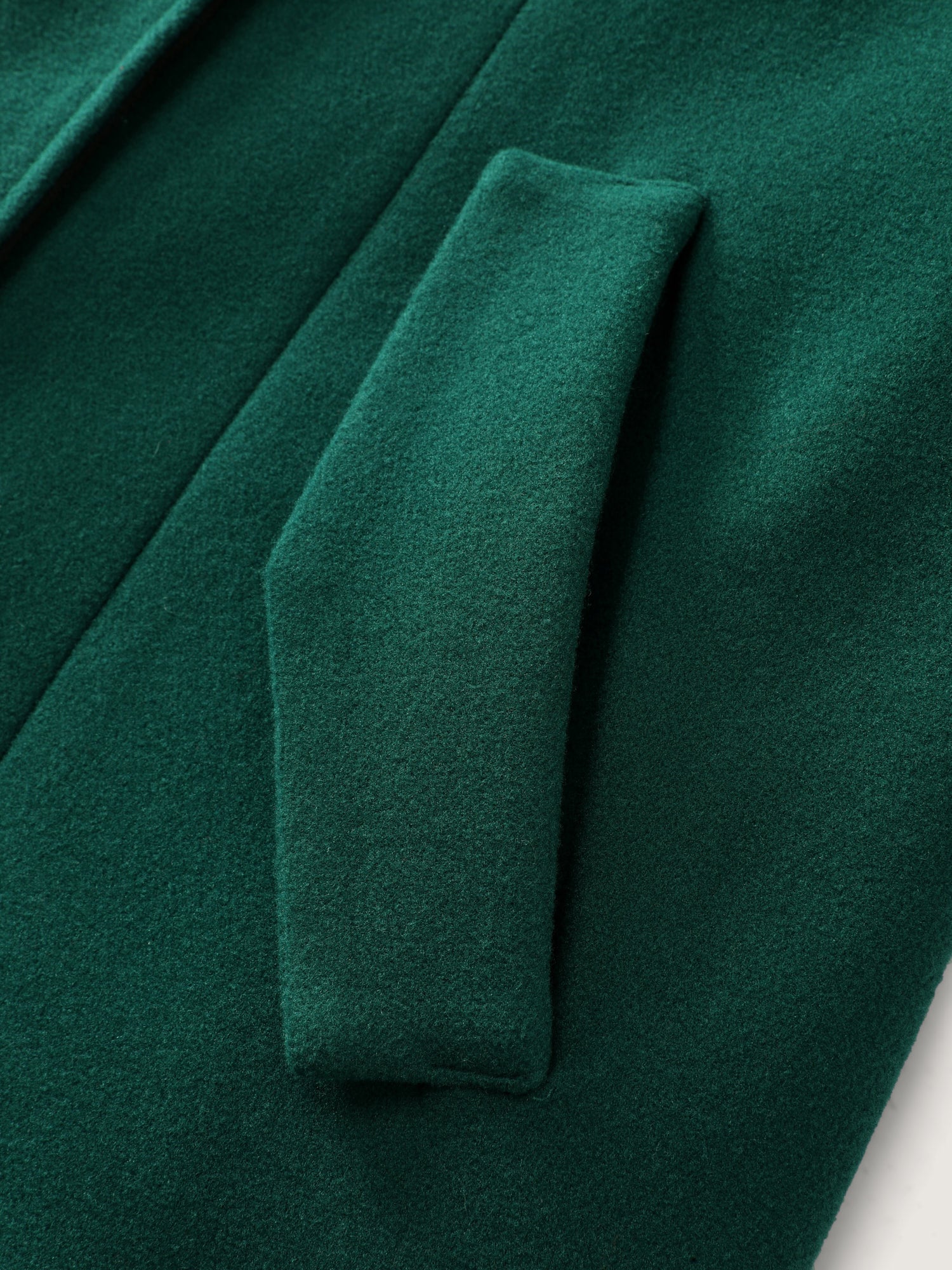 Color Contrast Belted Lined Coat