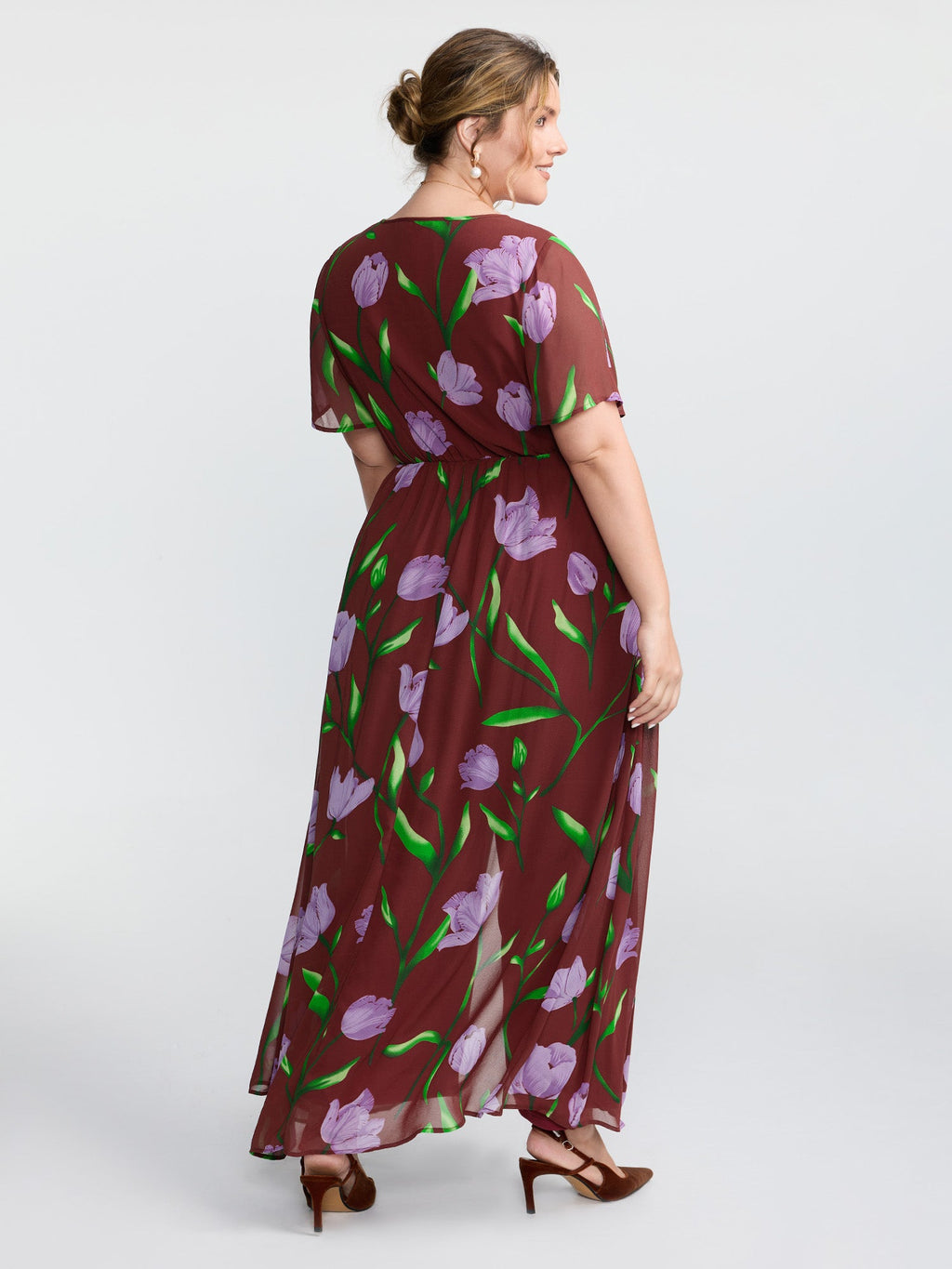 Hidden Zipper Floral Layered Pockets Jumpsuit