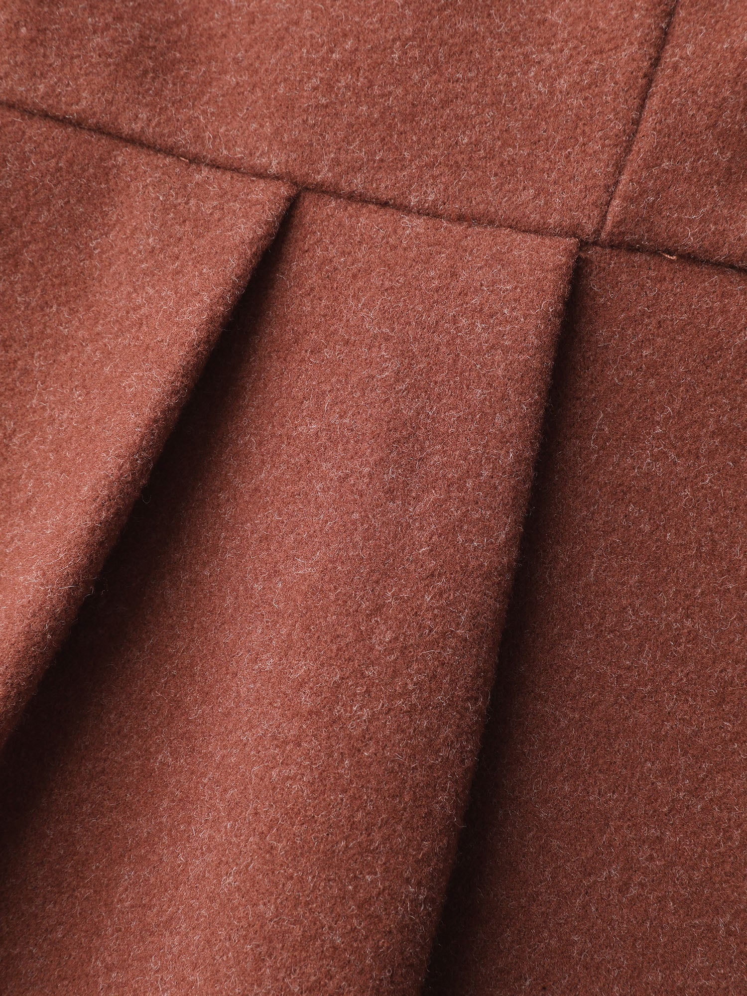 Pleated Curvy Hem Button Blazer