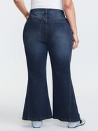 Mid-Rise Flare Hem Jeans
