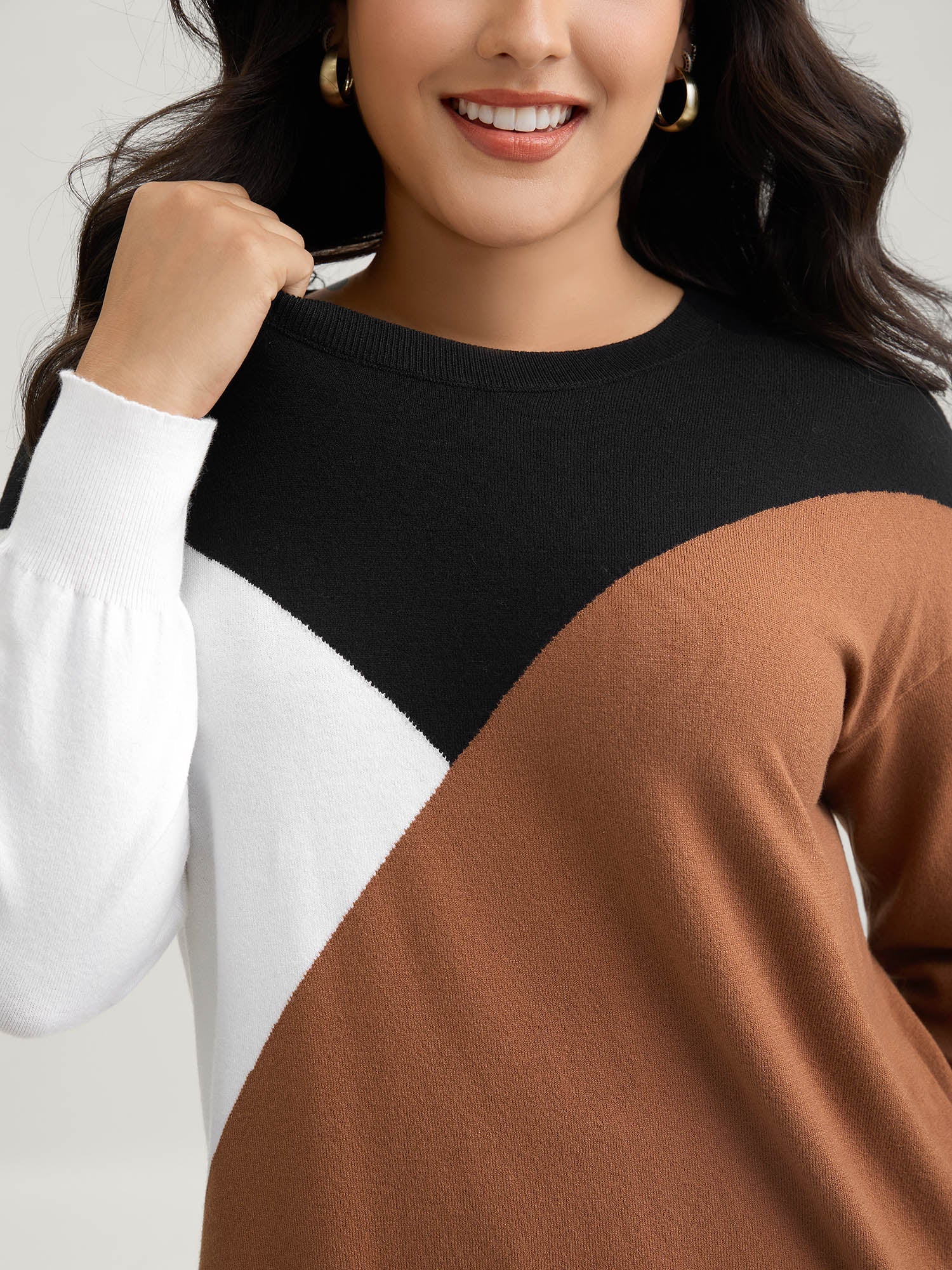 Supersoft Essentials Colorblock Contrast Pullover