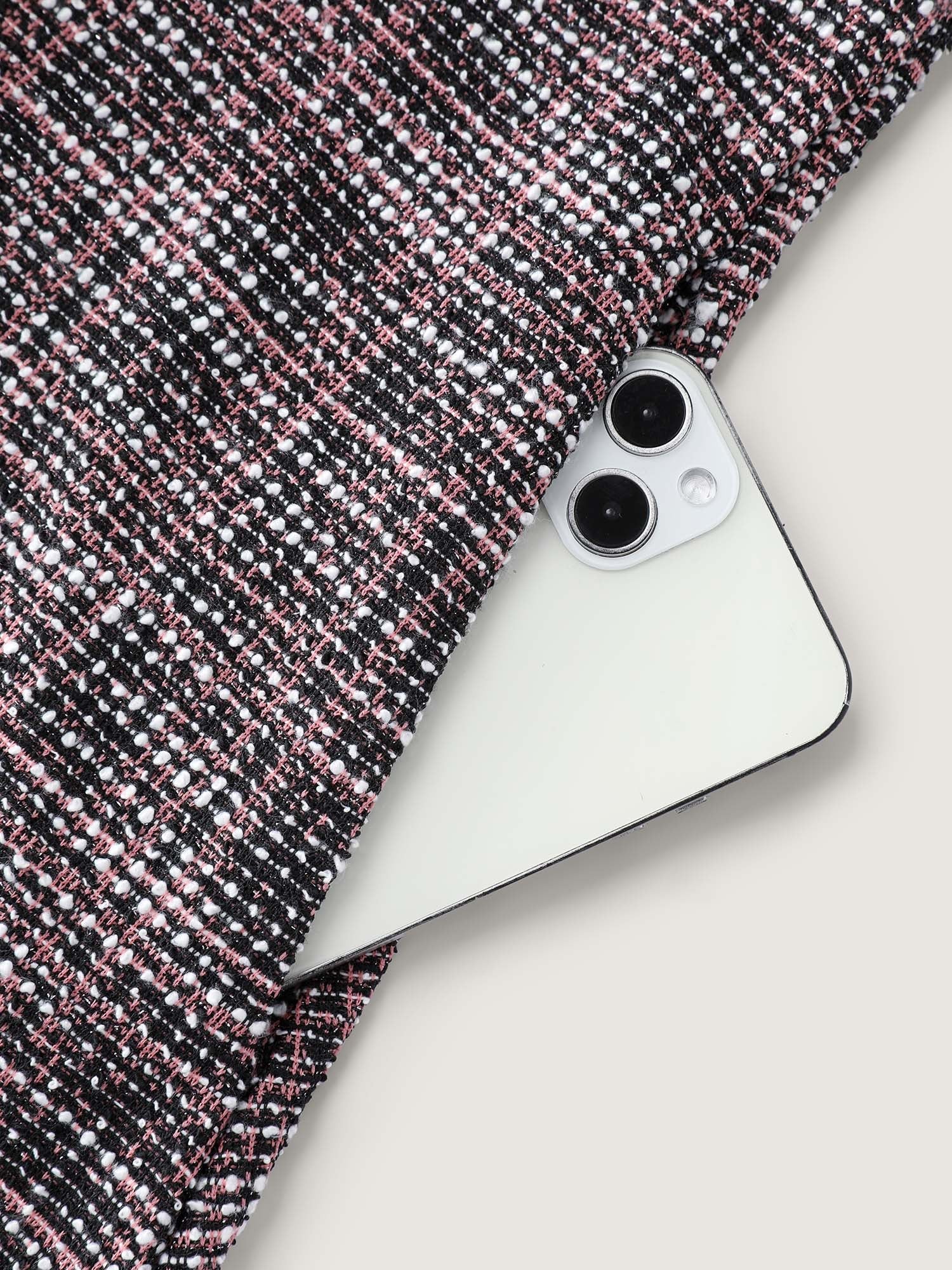 Color Fusion Checkered Print Shirt Dress