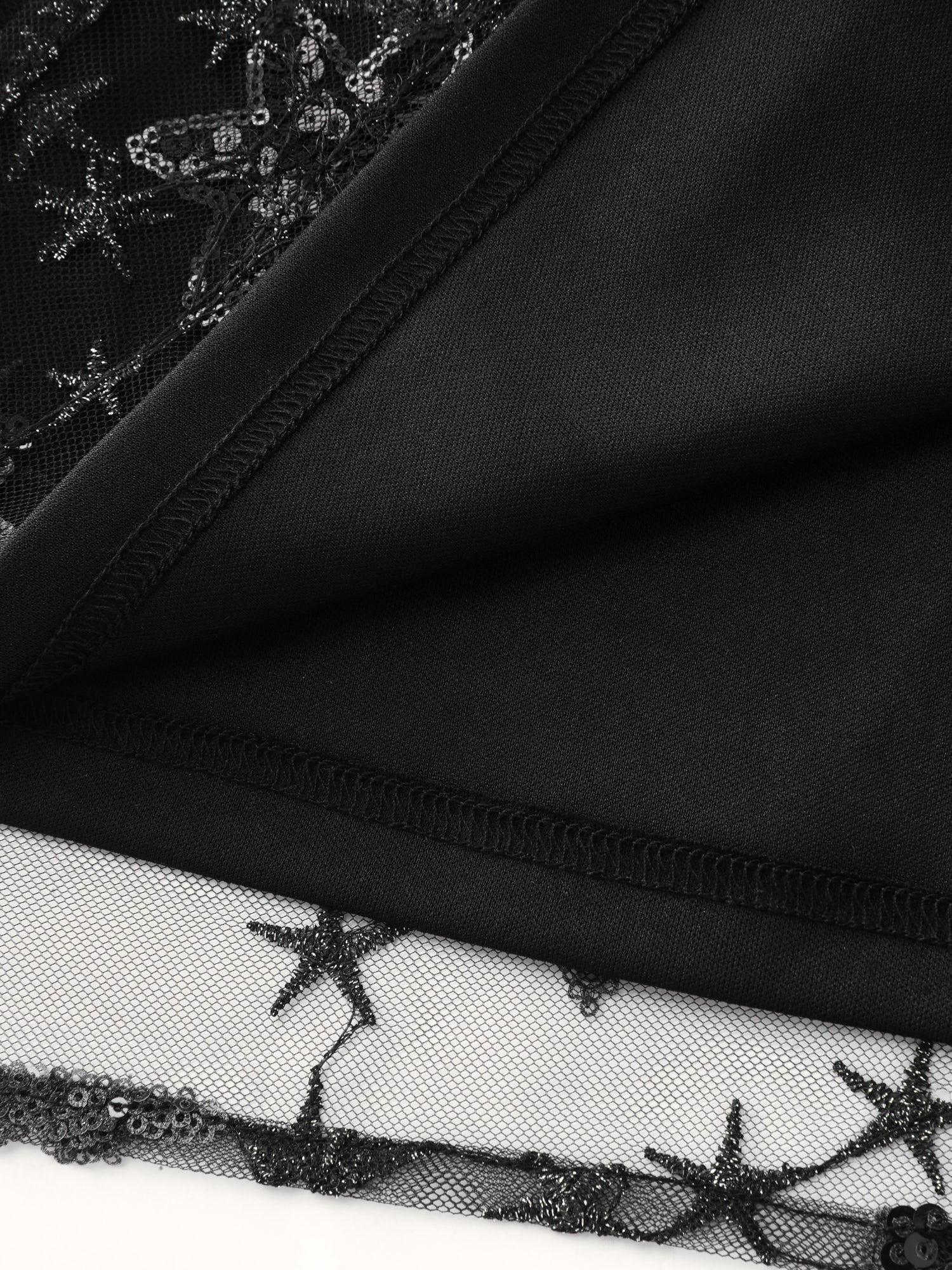 Shimmery Sequin Shirred Cuff Blouse