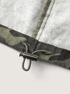 Camouflage Hooded Adjustable Hem Jacket