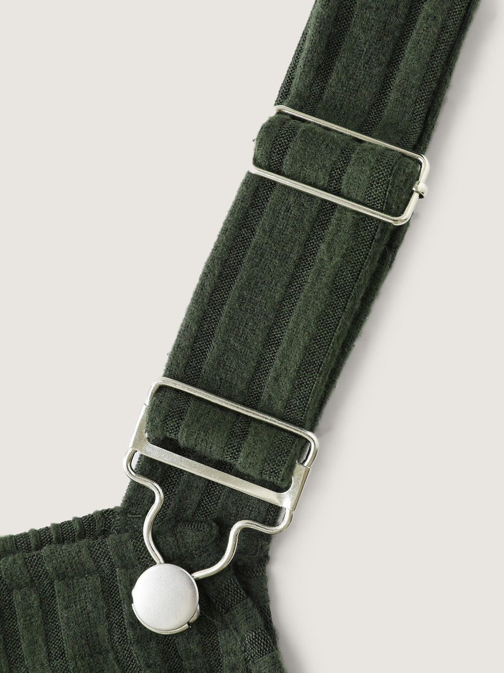 Ribbed Pockets Overall Straps Jumpsuit