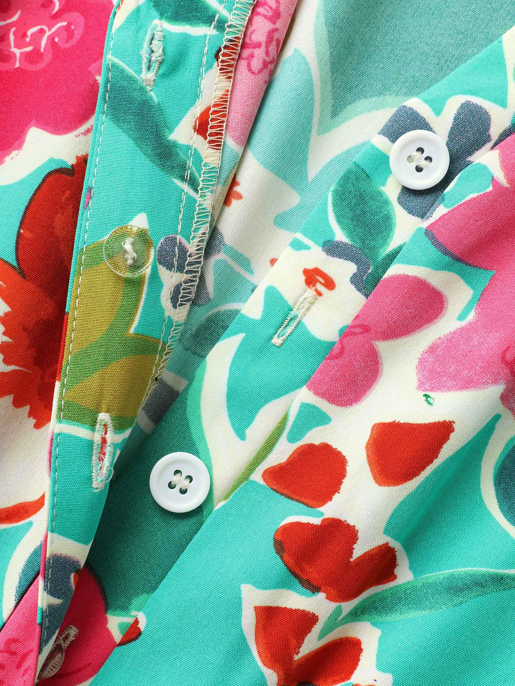 Sunkissed Floral Print Button Wide-Leg Jumpsuit